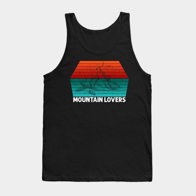 Mountain Lovers Tank Top by Creative Brain